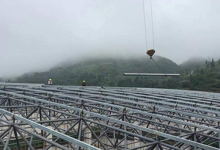 五大连池网架施工